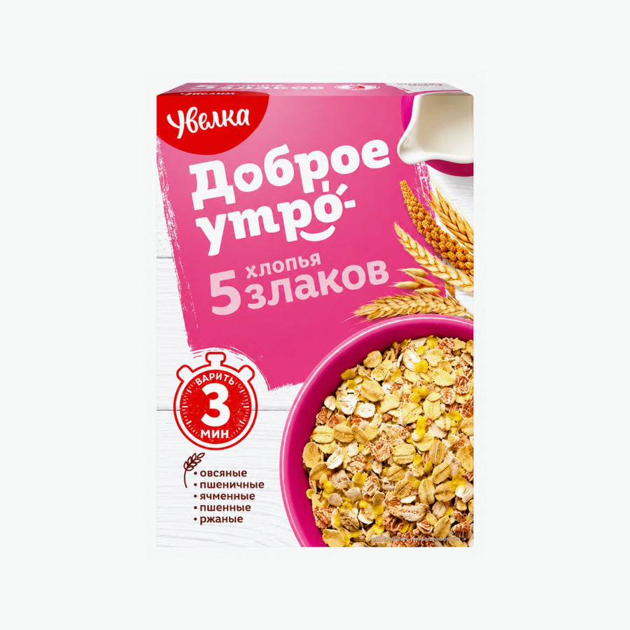 Uvelka Getreideflocken aus 5 Getreidesorten 350 g