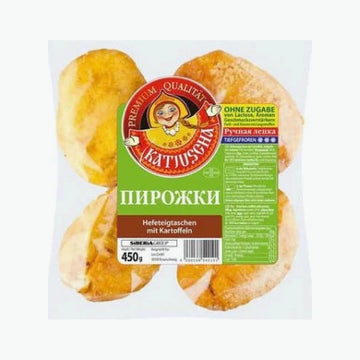 Hefeteigtaschen mit Kartoffeln, gebraten
