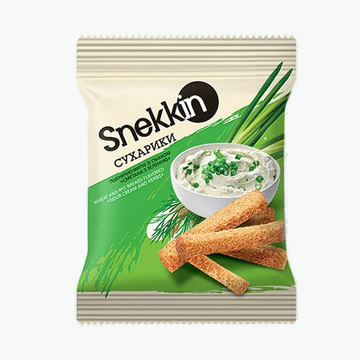 Snekkin Brotcroutons mit  Sauerrahm-und Kräuter Geschmack
