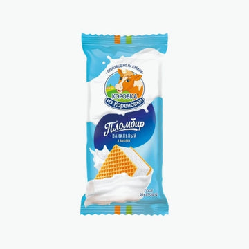 Plombir-Eis m Waffel