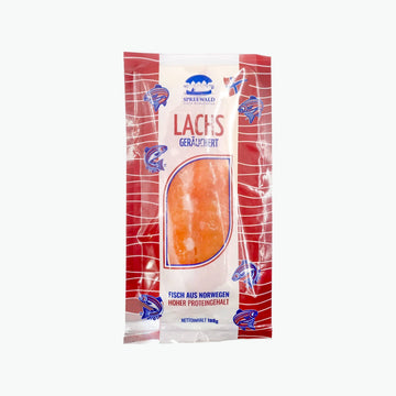 Norwegischer Lachs, geräuchert und geschnitten