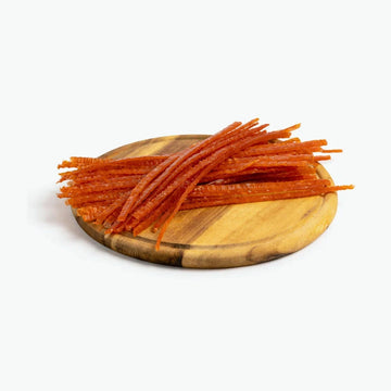 Riesenkalmar-Lachs Streifen, getrocknet