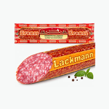Cervelatwurst „Lackmannskij“ aus Rind- und Schweinefleisch, heißgegart