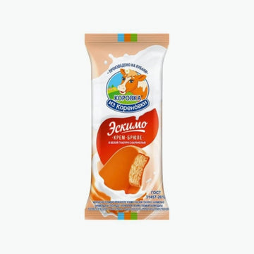 Eis Escimo Creme-Brülee mit Karamelglasur