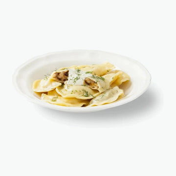 Wareniki mit gebratenem Weißkraut, handgemacht