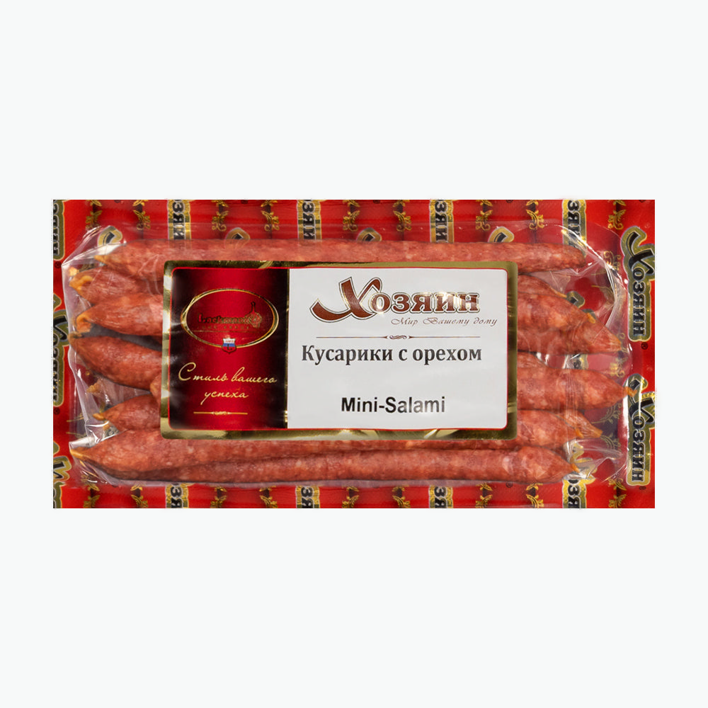 Mini-Salami "Kusariki" mit Haselnüssen, aus Schweinefleisch
