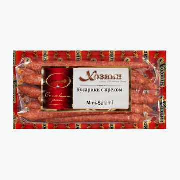 Mini-Salami "Kusariki" mit Haselnüssen, aus Schweinefleisch