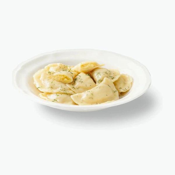Wareniki mit Kartoffeln und Zwiebeln, handgemacht