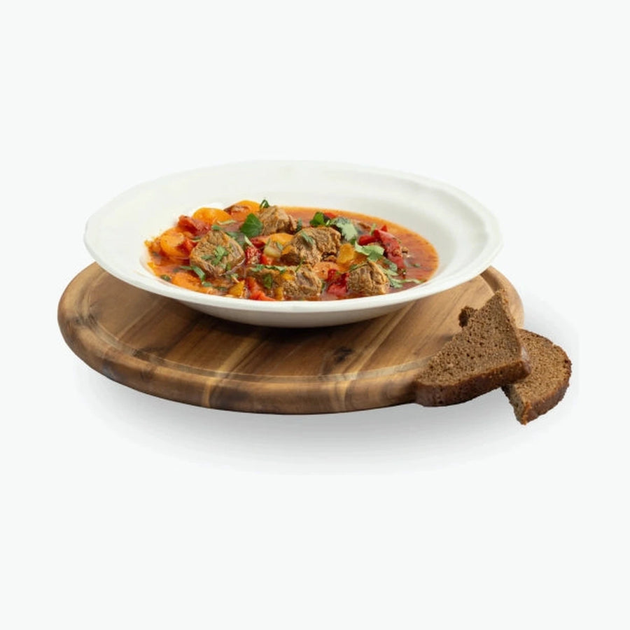 Gulasch mit Rindfleisch und Paprika