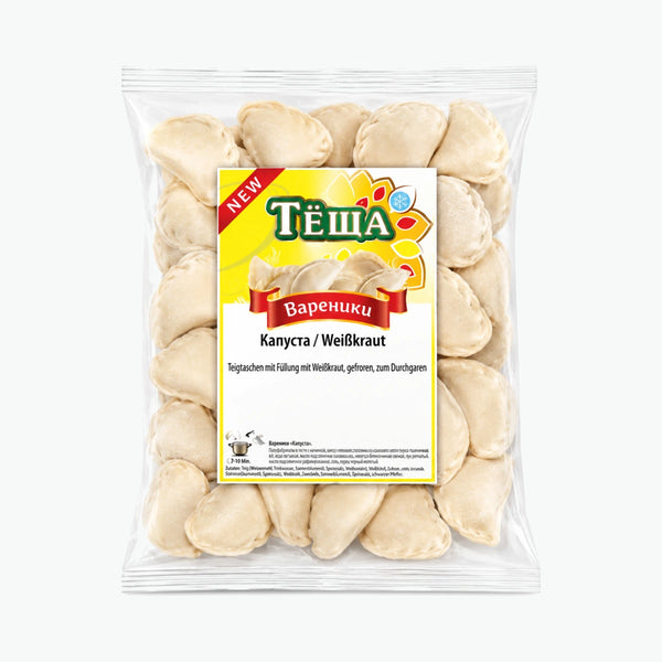 Lackmann Wareniki mit Weißkraut