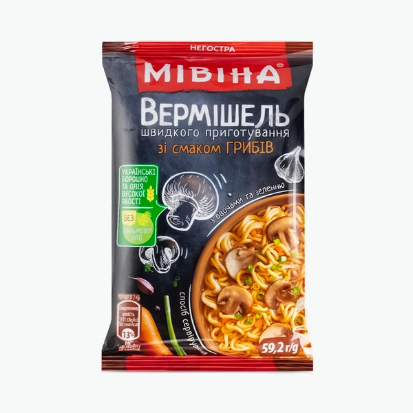 Mivina Instantnudeln mit Pilzgeschmack