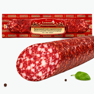 Wurst „Braunschweigskaja“ aus Schweine- und Rindfleisch, gereift