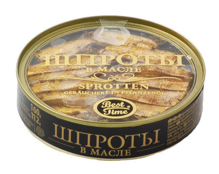 BEST TIME Geräucherte Sprotten in Pflanzenöl