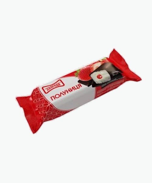 Zlagoda Quarkriegel in Glasurmit Erdbeerfüllung