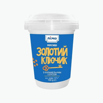 Limo-Eis „Zolotyj klyuchyk“ mit Karamellsoße