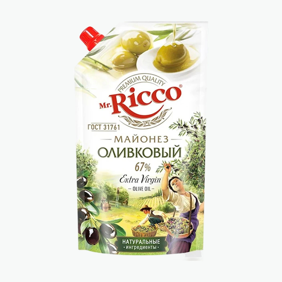 Майонез Mr. Ricco с оливковым маслом 67 %, 375 г