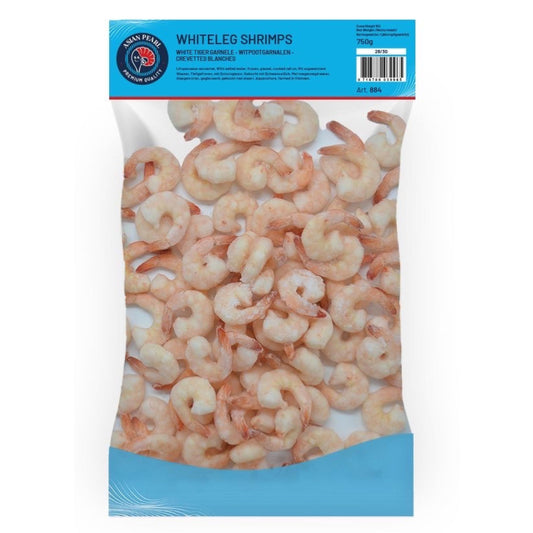 White Tiger Garnele, gekocht, mit Schwanzstück, 26/30