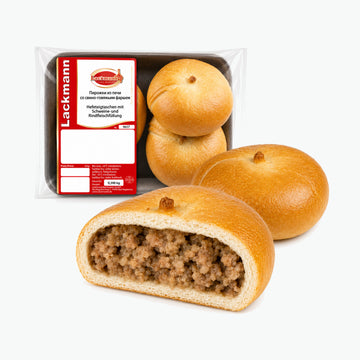 Lackmann Teigtaschen mit Schweine- und Rindfleischfüllung, gebacken