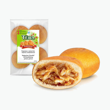 Lackmann Teigtaschen "Piroshki" mit Weißkrautfüllung, frittiert