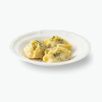 Manty mit Rind- und Schweinefleisch, handgemacht