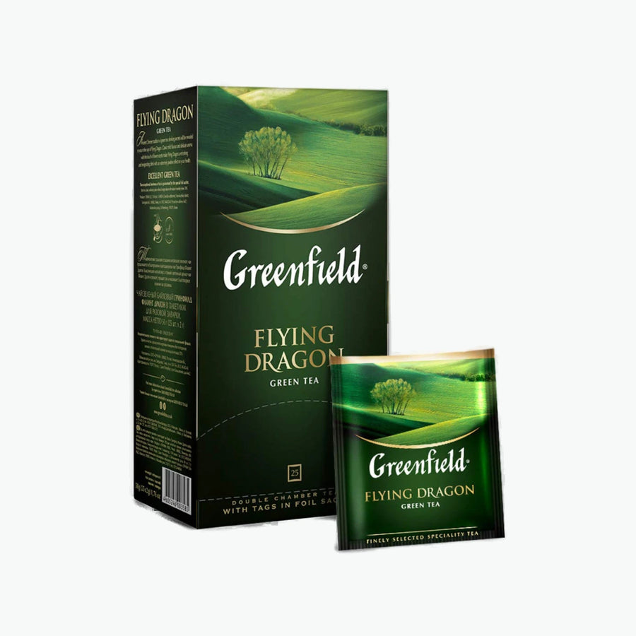 Tee Greenfield Grün Flying Dragon