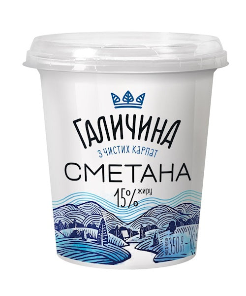 Galychyna Schmand 15% Fett