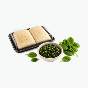 Usbekische mini Samsa  mit Spinatfüllung