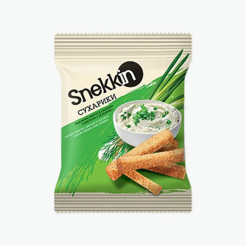 Snekkin Brotcroutons mit  Sauerrahm-und Kräuter Geschmack