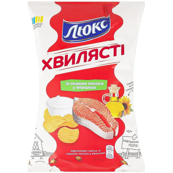 Lux Chips mit Lachsgeschmack in Sahnesauce