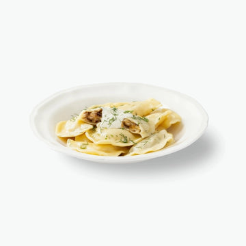 Wareniki mit gebratenem Weißkraut, handgemacht