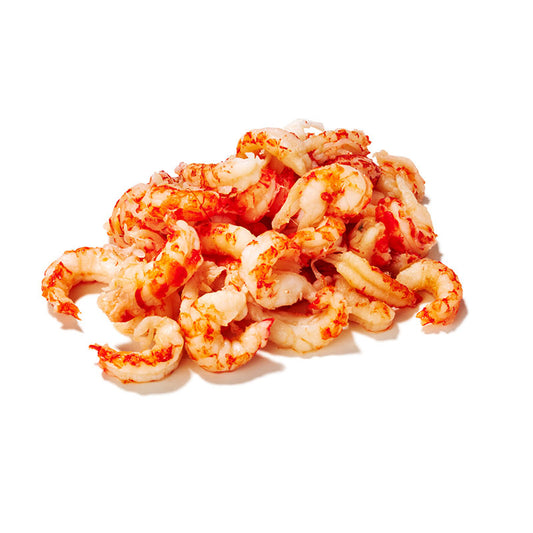 Flüsskrebs, gekocht und geschält