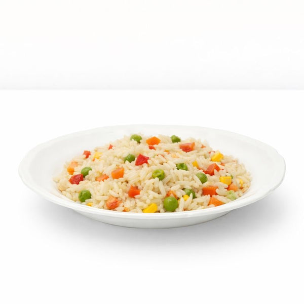 Reis mit Gemüse, vegan