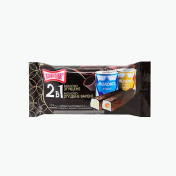 Zlagoda Quarkriegel in Glasur mit Kondensmilch 2 in 1