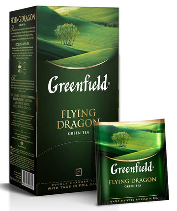 Tee Greenfield Grün Flying Dragon