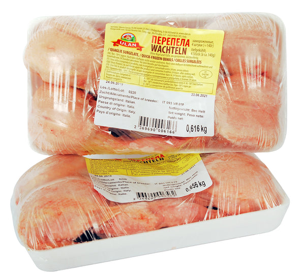 Перепела, готовые к приготовлению.