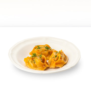 Tomaten-Manty mit Rindfleisch, handgemacht