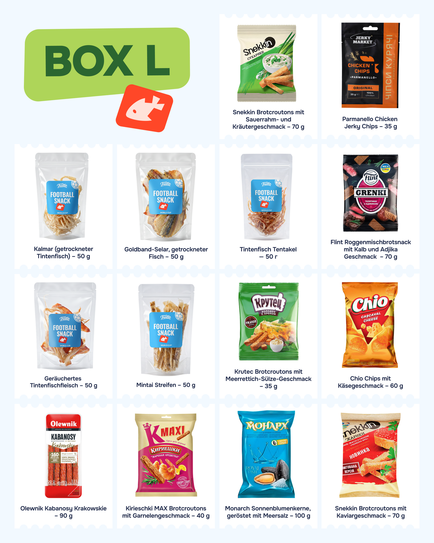 Fußball-Box WM 2026 von Frostix — BOX L