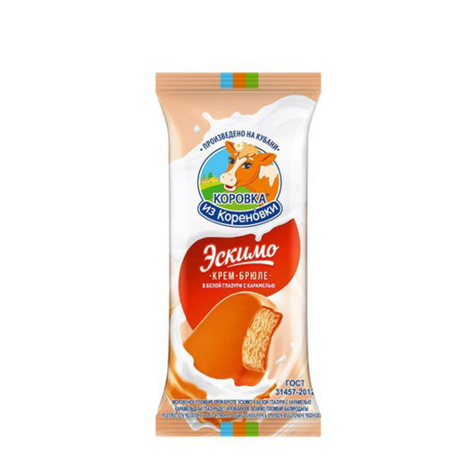 Eis Escimo Creme-Brülee mit Karamelglasur
