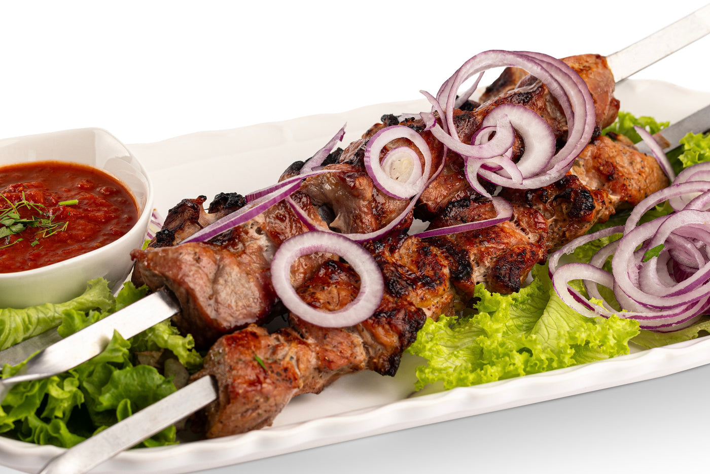 Pork shashlik "Our classic", raw and deep-frozen 