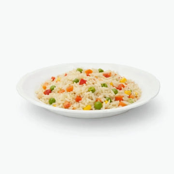 Reis mit Gemüse, vegan