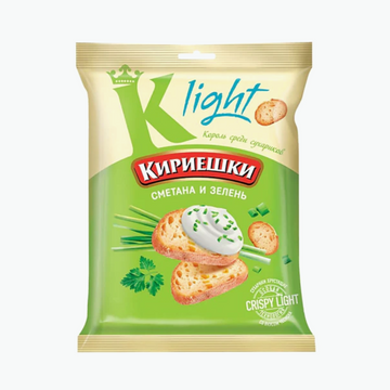 Bread croutons with sour cream and herb flavor "Kirieshki"