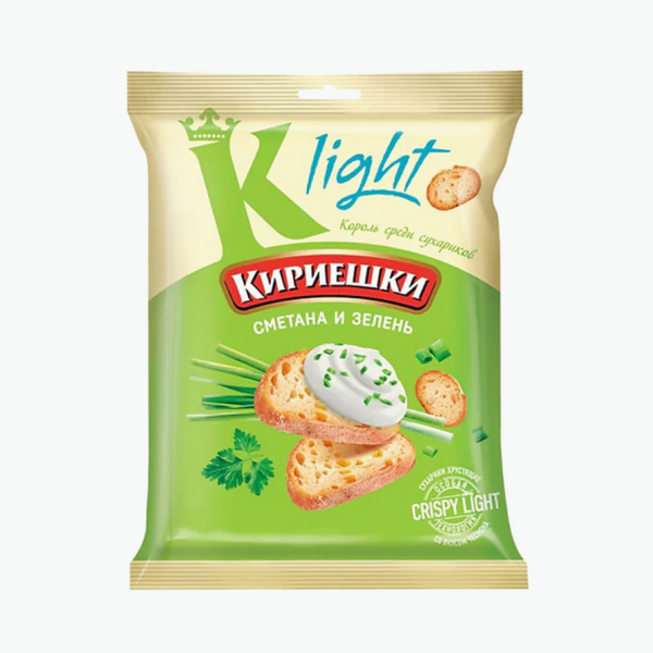 Brotcroutons mit Sauerrahm-Kräuter-Geschmack „Kirieschki“
