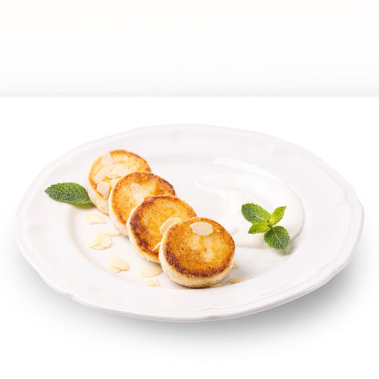 Eiweiß-Quarkpuffer "Sirniki" FIT,  ohne Zucker und Gluten