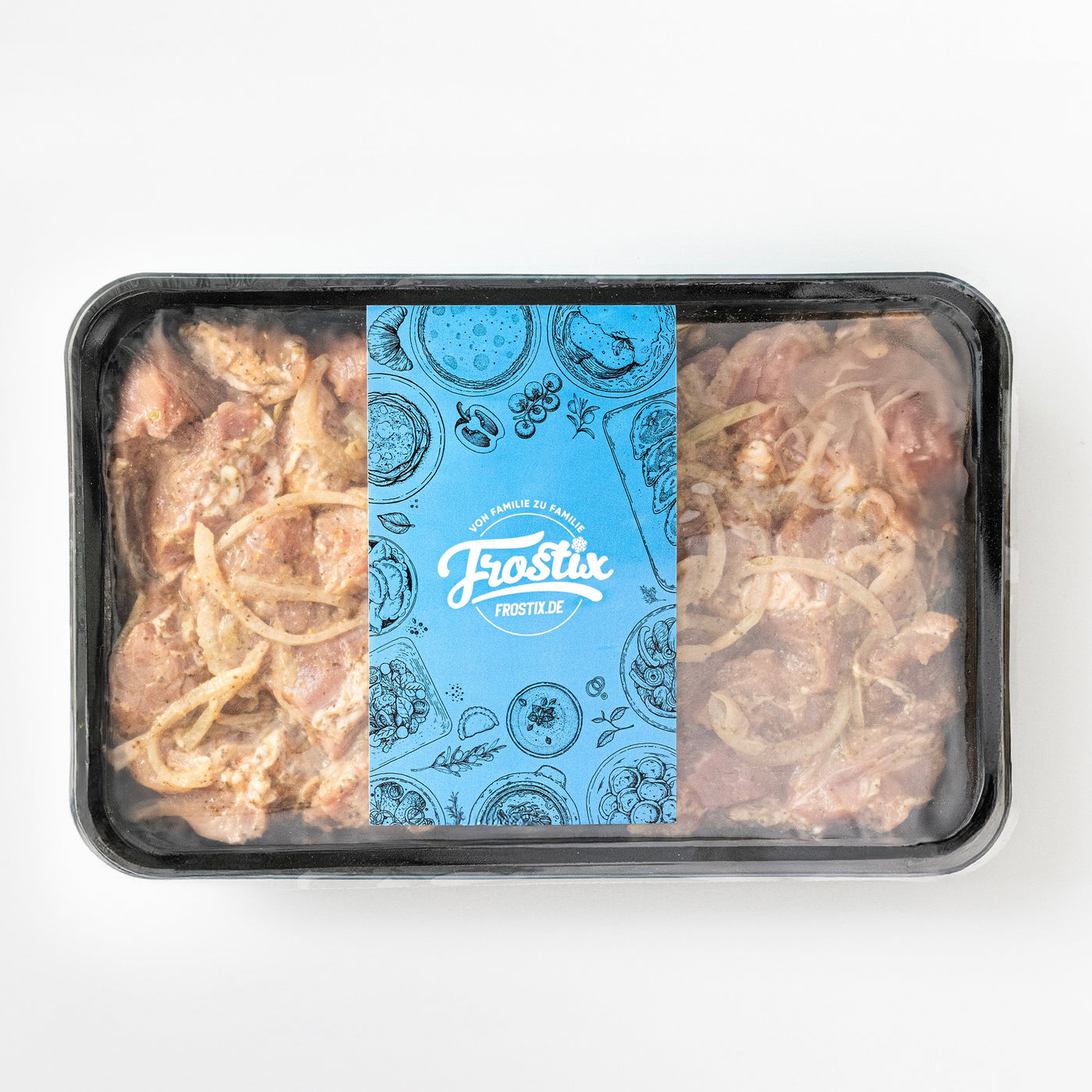 Schaschlik aus Schweinefleisch nach georgischer Art, roh und tiefgefroren