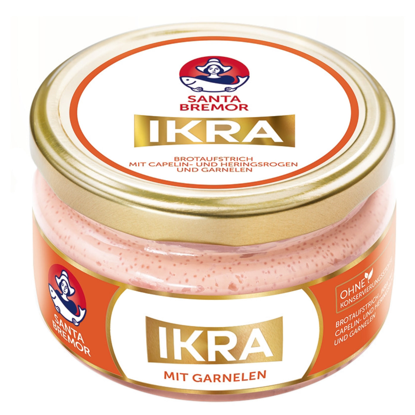 Capelin Kaviar Creme mit Garnelen