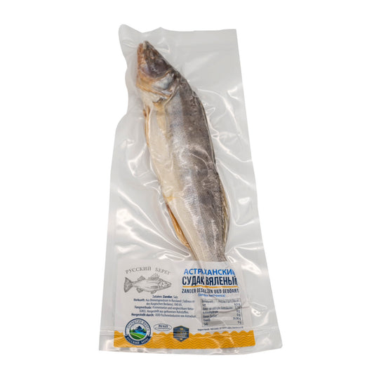 Zander, gesalzen und getrocknet