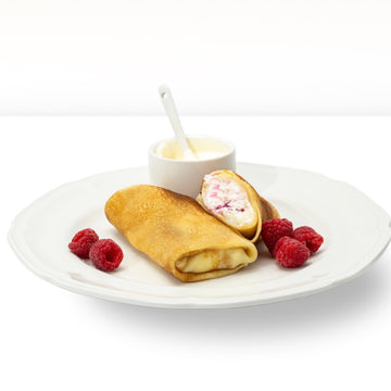 Блины с творожной и малиновой начинĸой