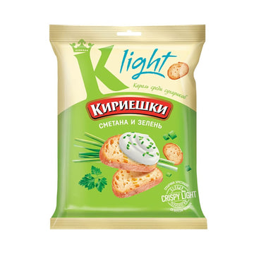 Bread croutons with sour cream and herb flavor "Kirieshki"