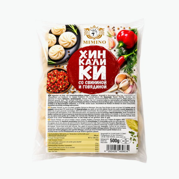 Mimino Chinkali mit Rind- und Schweinefleisch