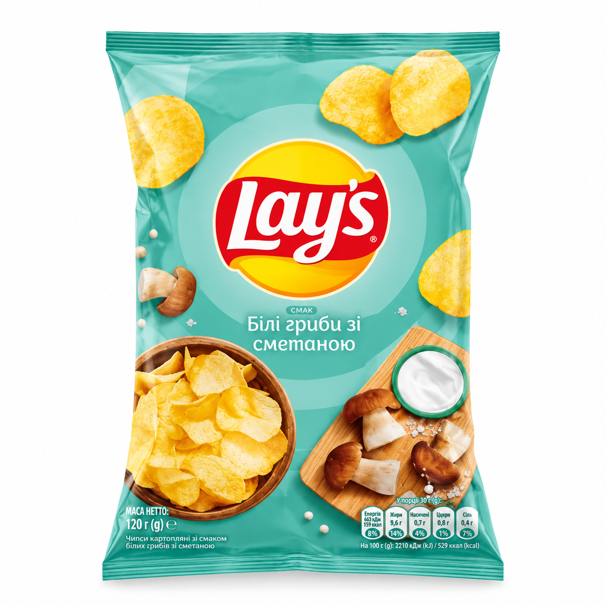Lays Kartoffelchips mit Steinpilz-Sauerrahm-Geschmack